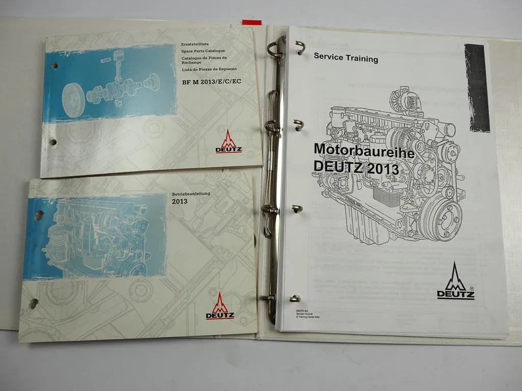 Deutz BFM 2013 Service Training Betriebsanleitung Ersatzteilliste 1999