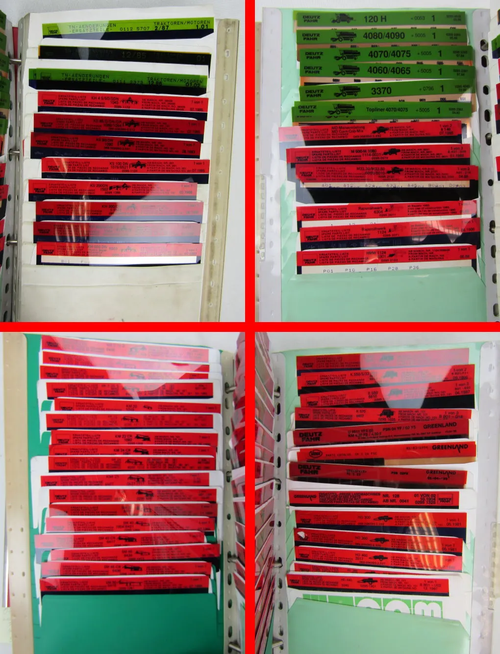 Deutz D 07er Reihe Schlepper Mähdrescher MD Pressen Ersatzteillisten Preislisten