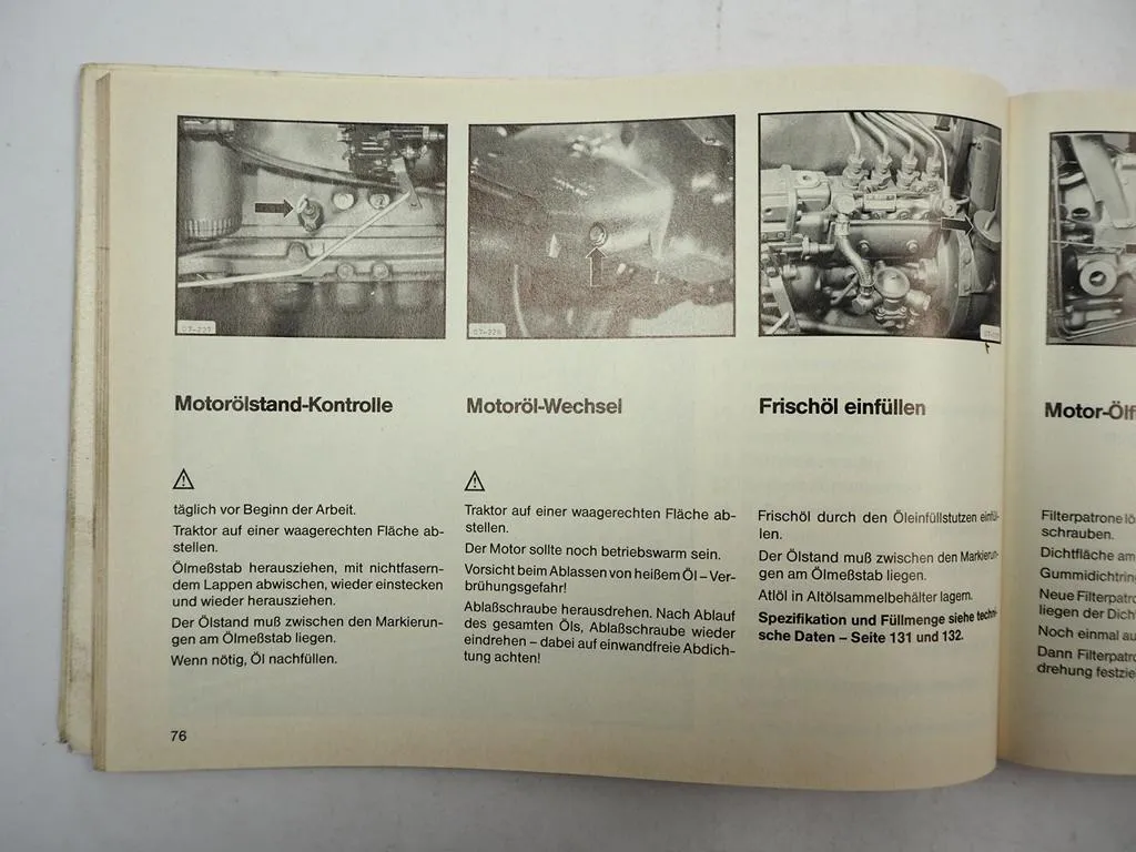 Deutz D 4007 bis 7807 Traktor Betriebsanleitung Bedienungsanleitung 1982