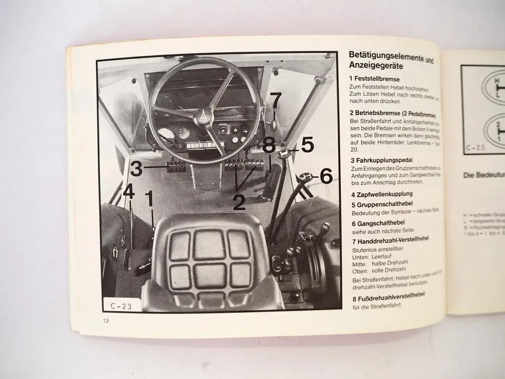 Deutz D 4507 4807 5207 6207 C Schlepper Betriebsanleitung Bedienung 1981