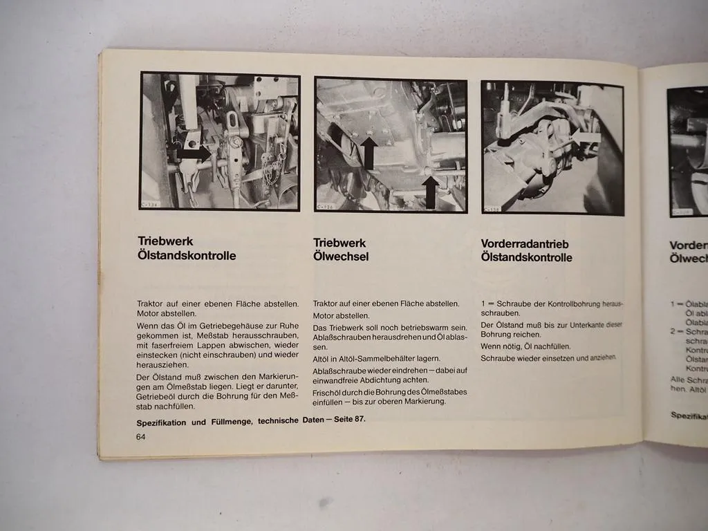 Deutz D 4507 4807 5207 6207 C Schlepper Betriebsanleitung Bedienung 1981