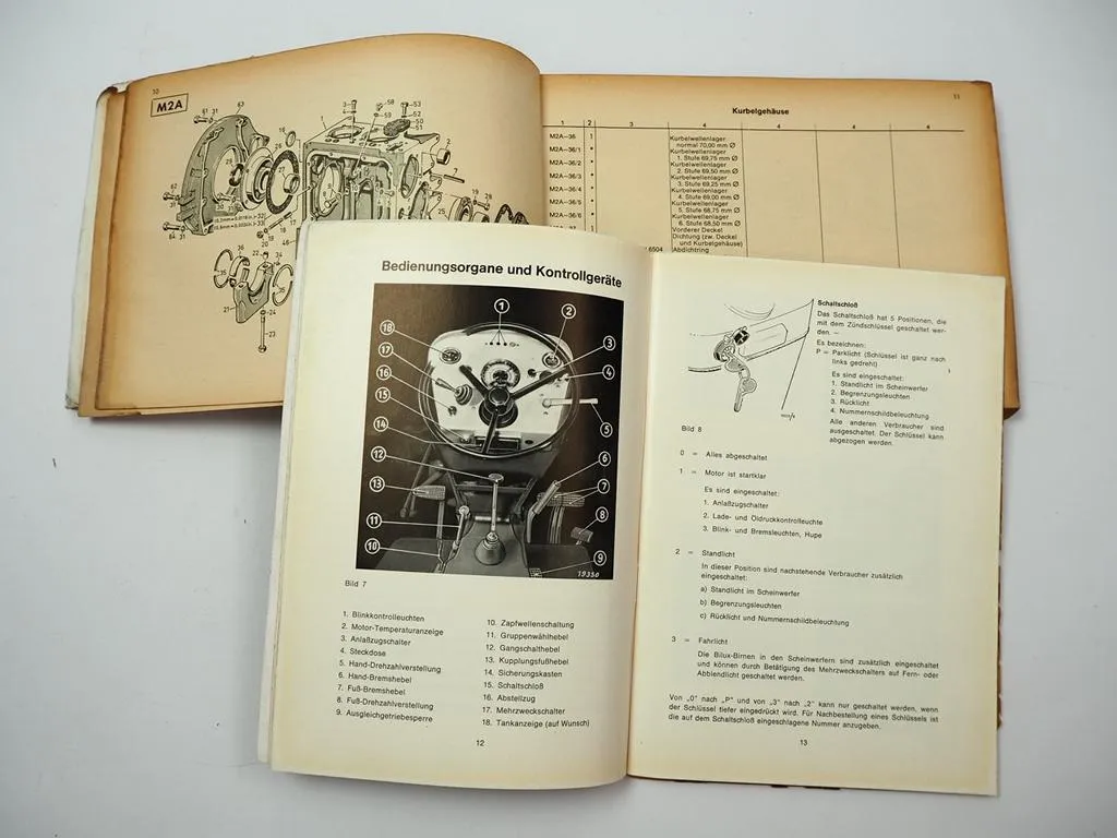 Deutz D2506 Schlepper Betriebsanleitung Ersatzteilliste 1968