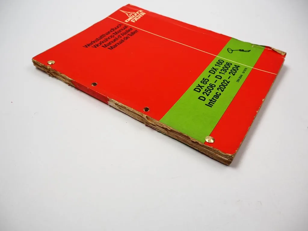 Deutz D3006-D13006 Intrac 2002 Intrac 2004 DX85-DX160 Lenkung Werkstatthandbuch