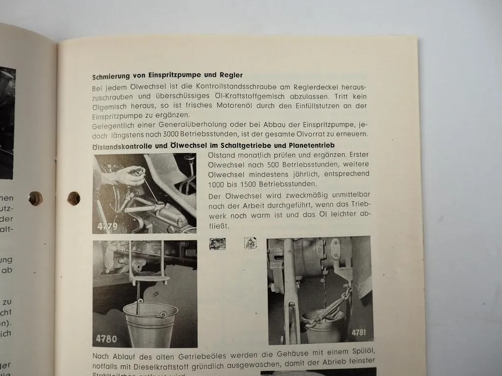 Deutz D50S D50.1S Schlepper Bedienungsanleitung Betriebsanleitung 1962