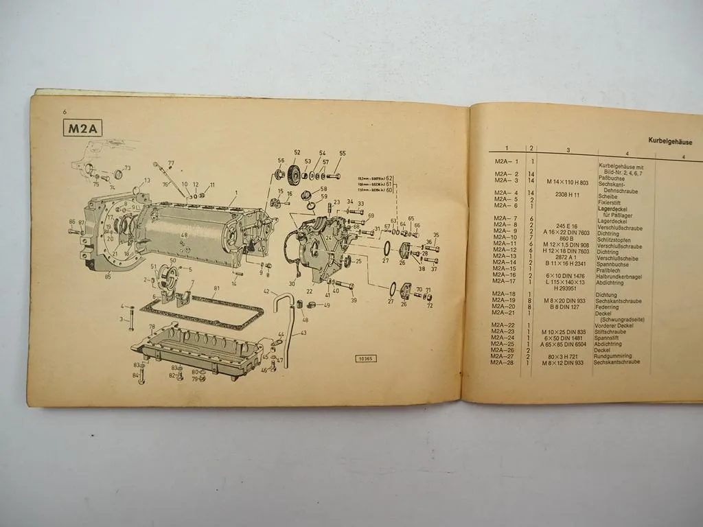 Deutz D8005 Dieselschlepper Ersatzteilliste Ersatzteilkatalog 1965