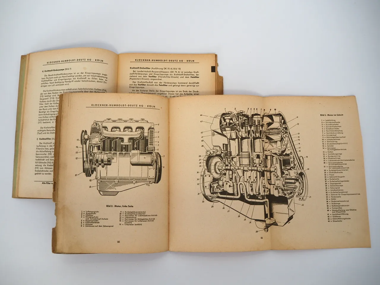 Deutz DK75 Raupenschlepper 65PS Betriebsanleitung Bedienungsanleitung