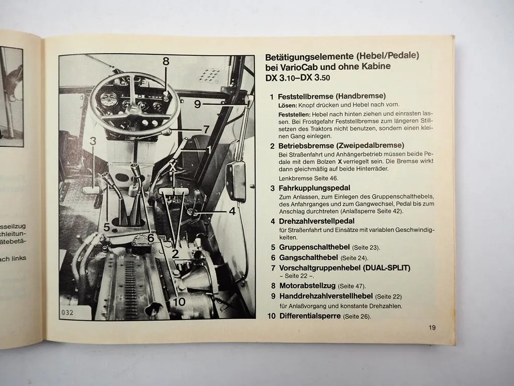 Deutz DX 3.10 3.30 3.50 3.70 3.90 Traktor Betriebsanleitung Bedienung 1984