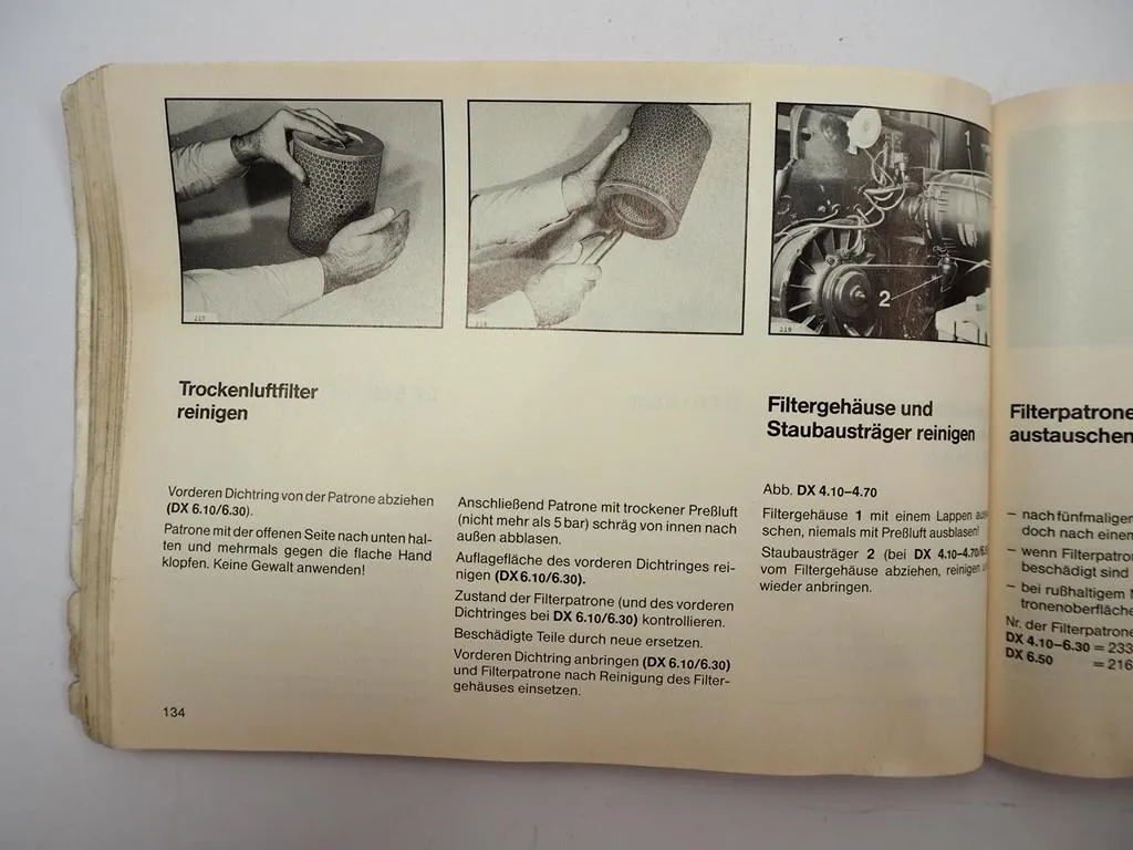 Deutz DX 4.10 4.30 4.50 4.70 6.10 6.30 6.50 Traktor Betriebsanleitung 1986