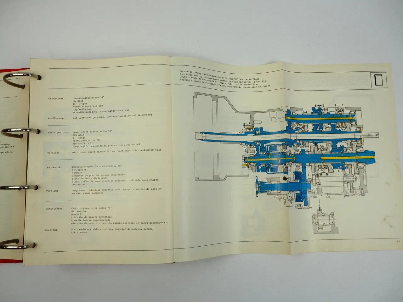 Deutz DX 4.10 - 6.30 Getriebe TW 901 902 903 904 Werkstatthandbuch Repair Manual #1