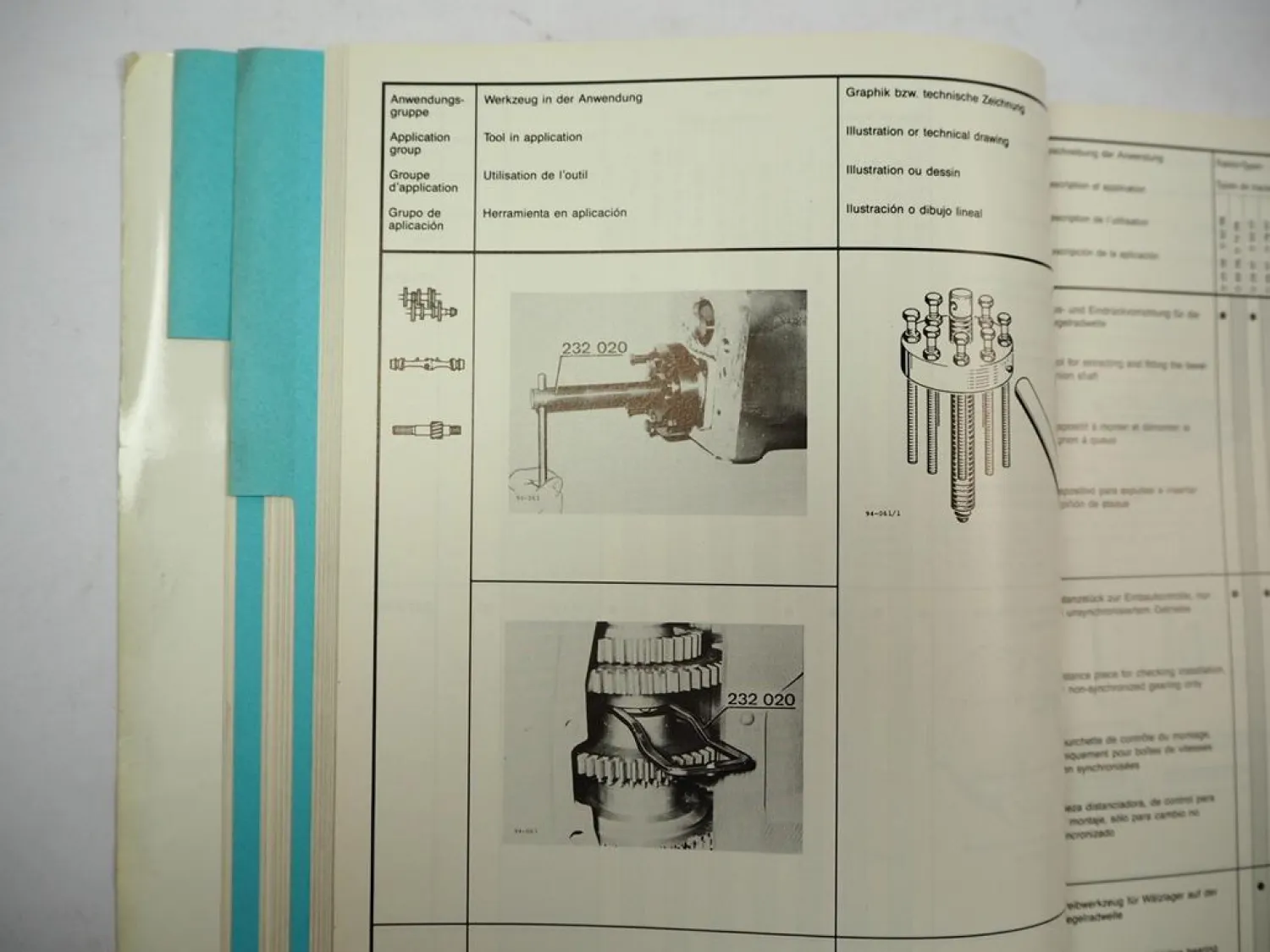 Deutz DX Intrac 06 07 Schlepper Spezialwerkzeug Katalog Special Tools 1986