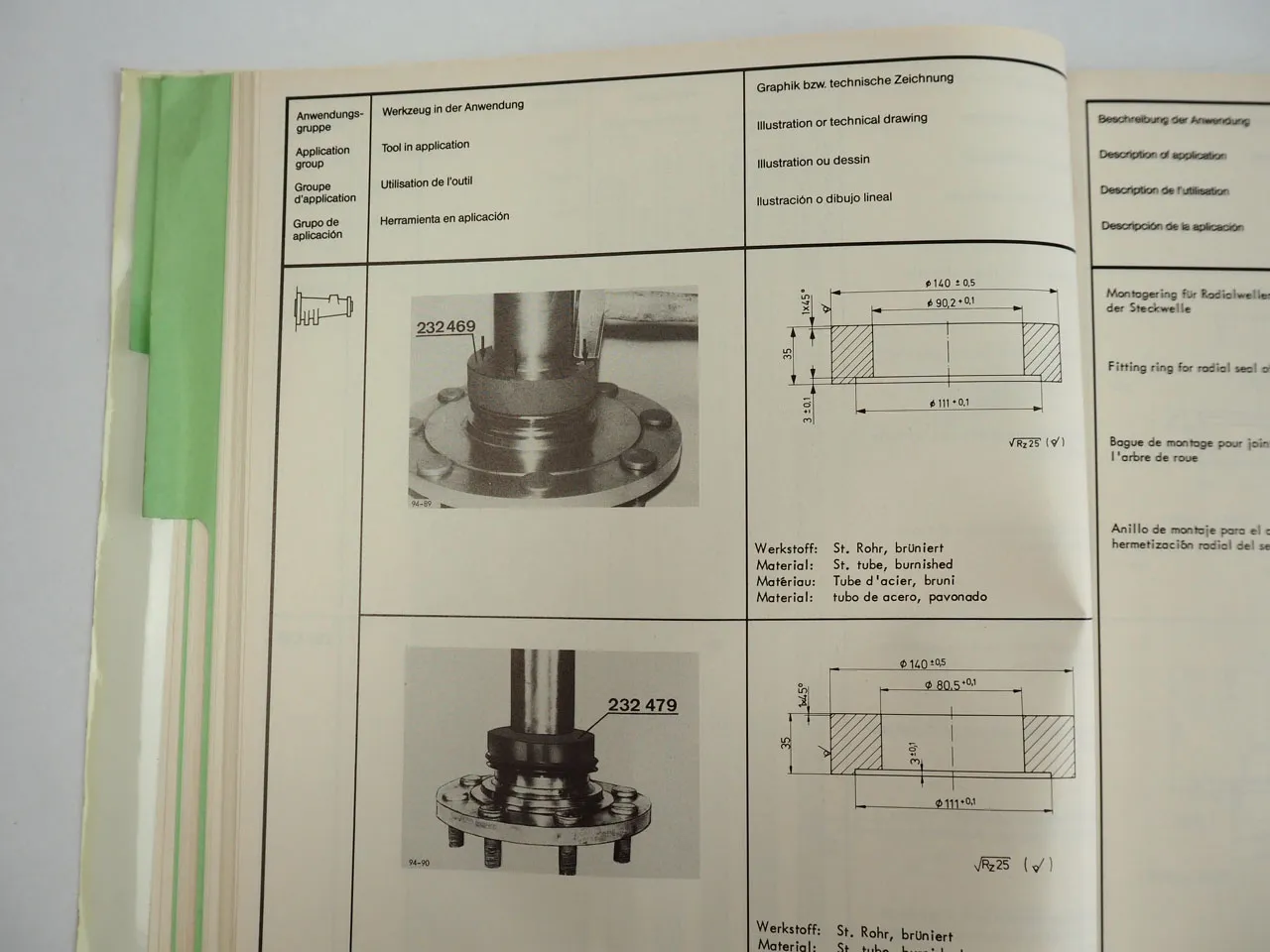 Deutz DX / Intrac, 06 er Reihe / 07 er Reihe Spezialwerkzeug Katalog 02/1982
