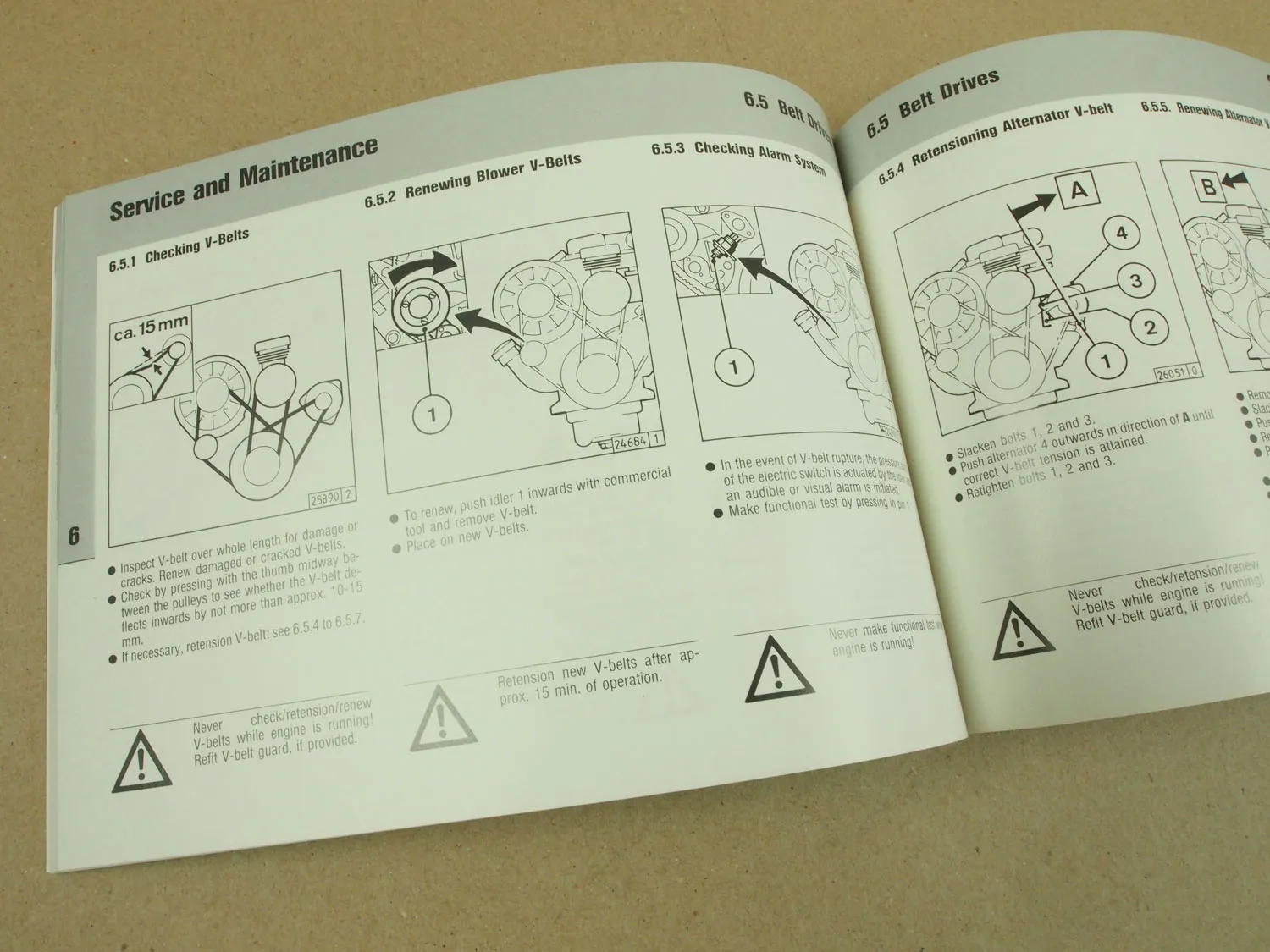 Deutz E-Pac engine F3-6L 912 F operating instructions 1991 Operation and mainten