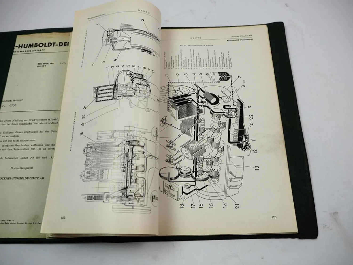 Deutz F/A1-6L 514 F/A6-12L 614 Dieselmotor Werkstatthandbuch Reparaturanleitung