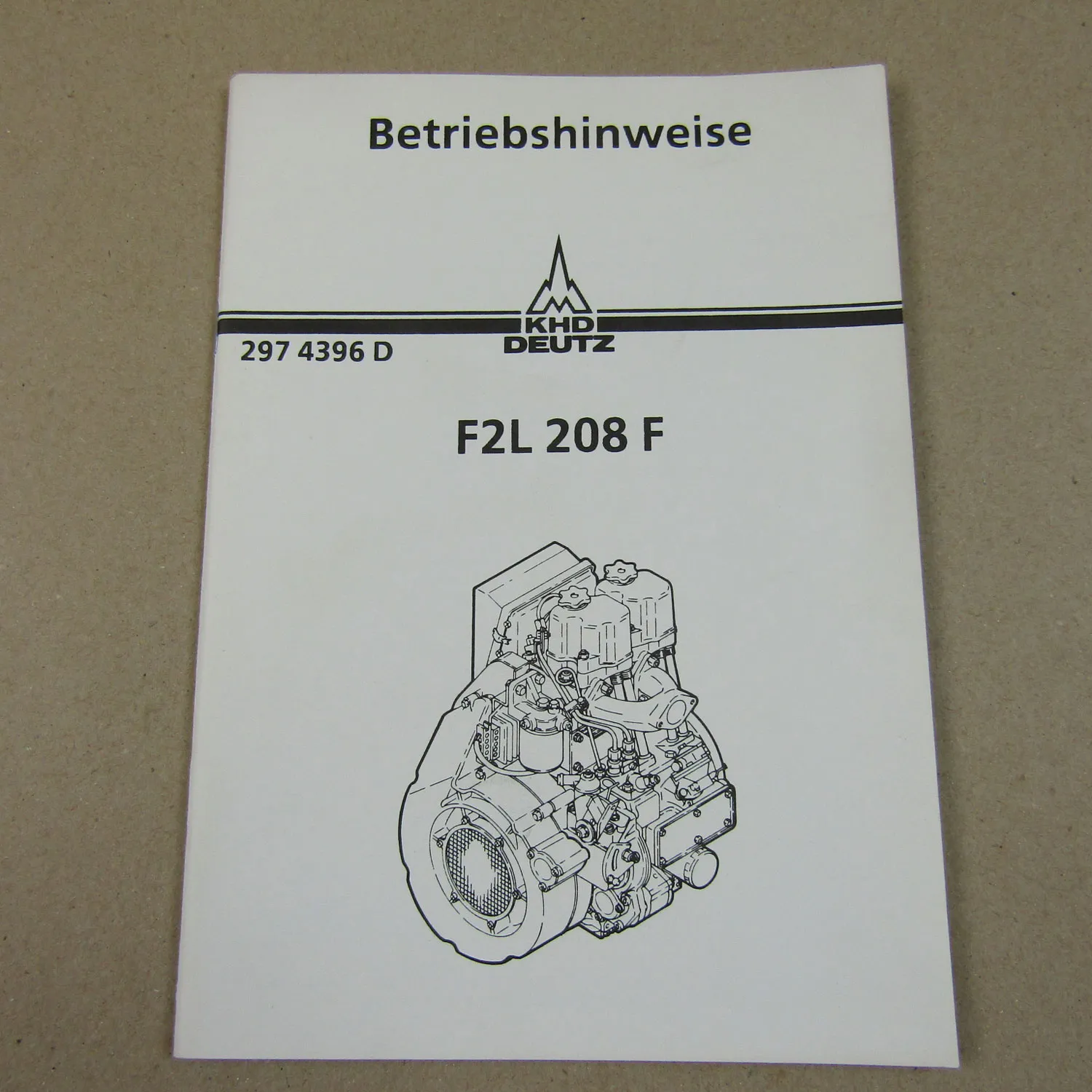 Deutz F2L 208F Motor Betriebsanleitung Betriebshinweise