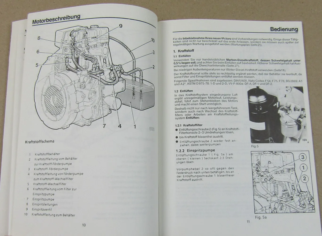 Deutz F2L 208F Motor Betriebsanleitung Betriebshinweise