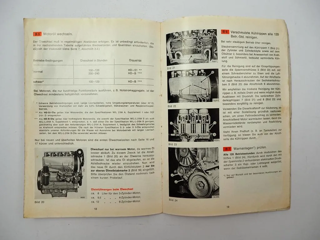 Deutz F3L F4L F6L 911 912 Bedienungsanleitung Betriebsanleitung 1968