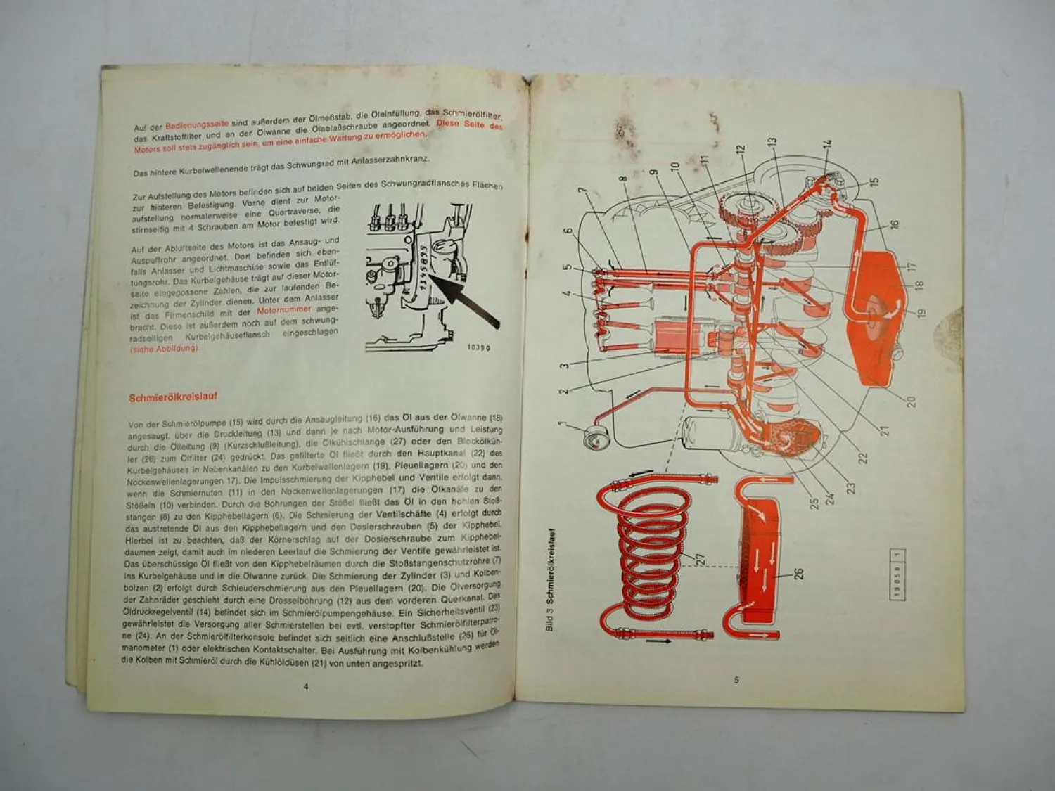Deutz F3L F4L F6L 911 912 Motor Betriebsanleitung Original ca. 1970