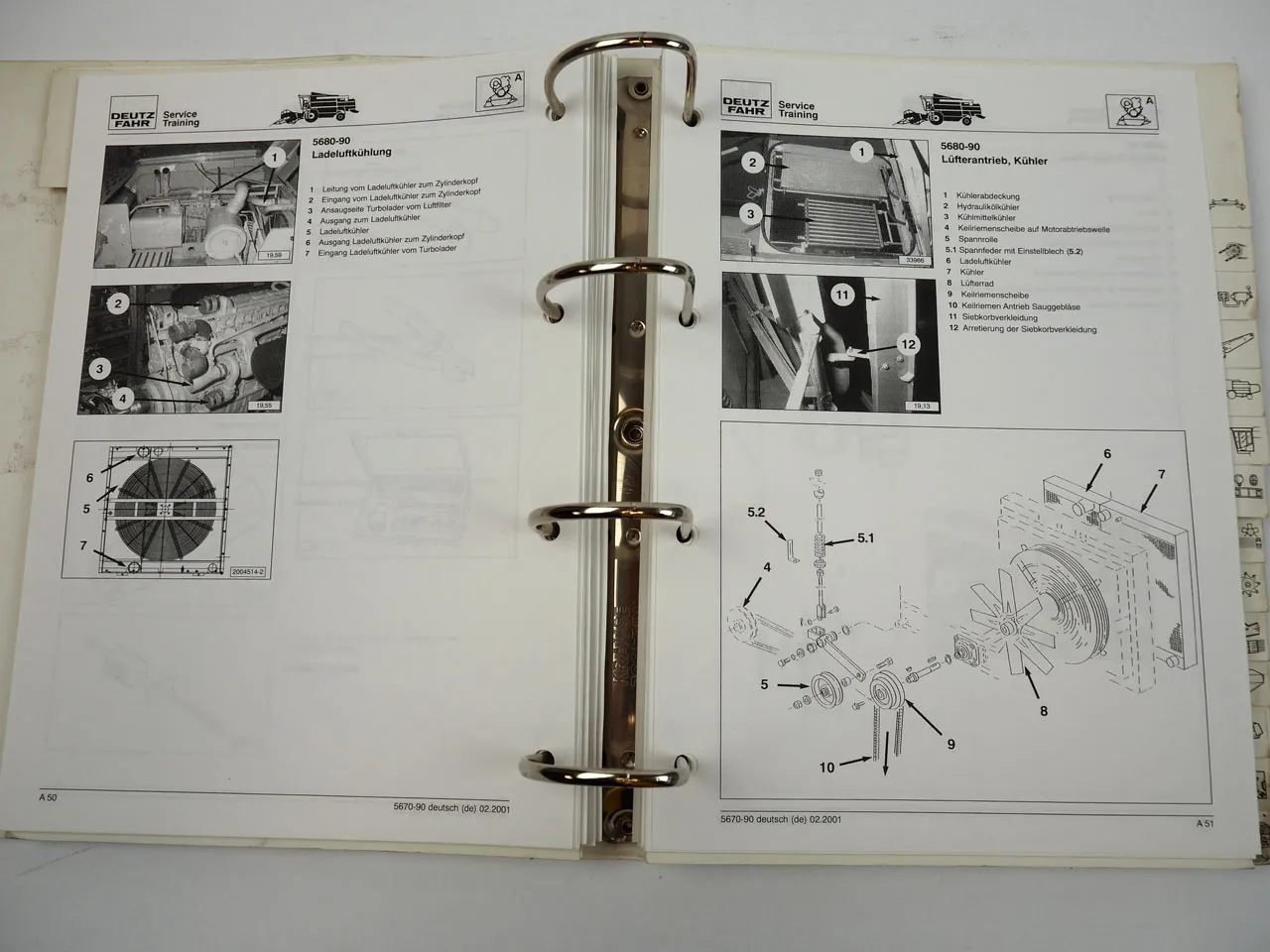 Deutz Fahr 5670 5680 5690 Mähdrescher Service Training Werkstatthandbuch 2001