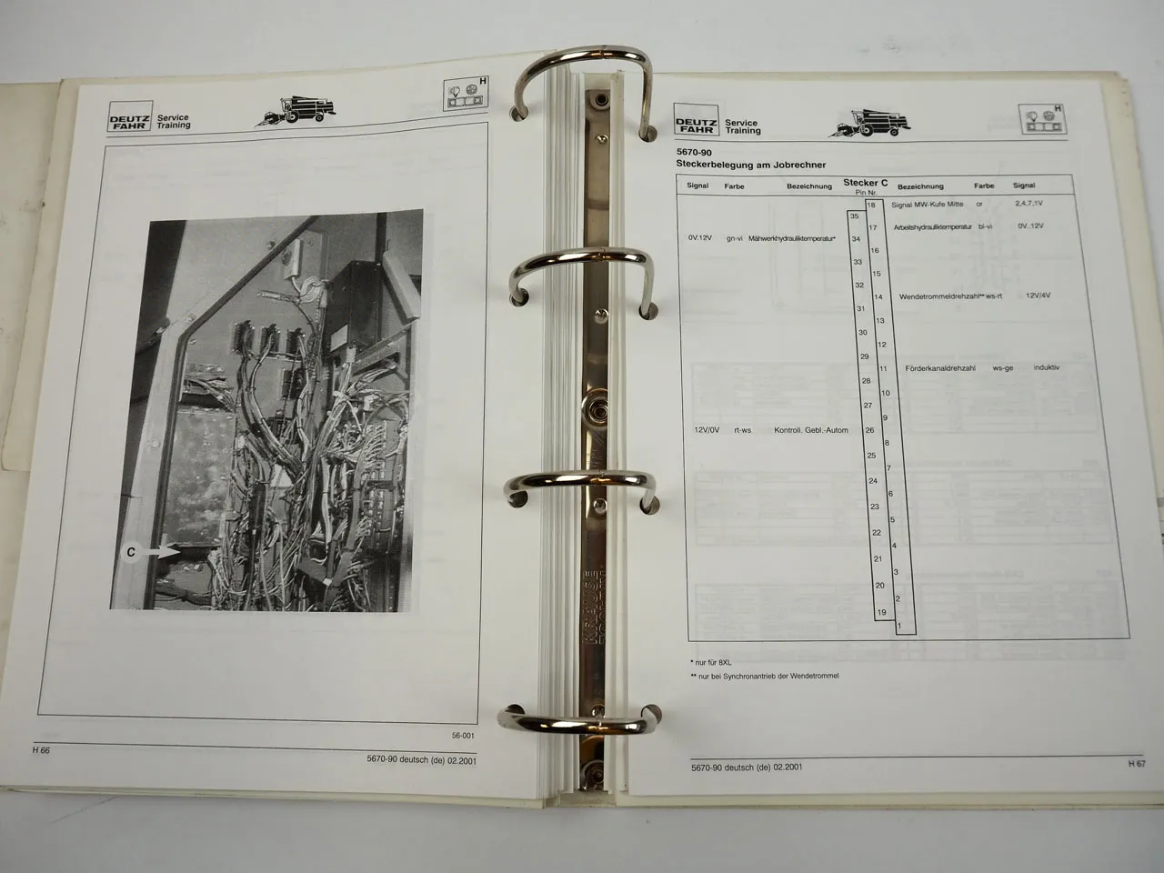 Deutz Fahr 5670 5680 5690 Mähdrescher Service Training Werkstatthandbuch 2001