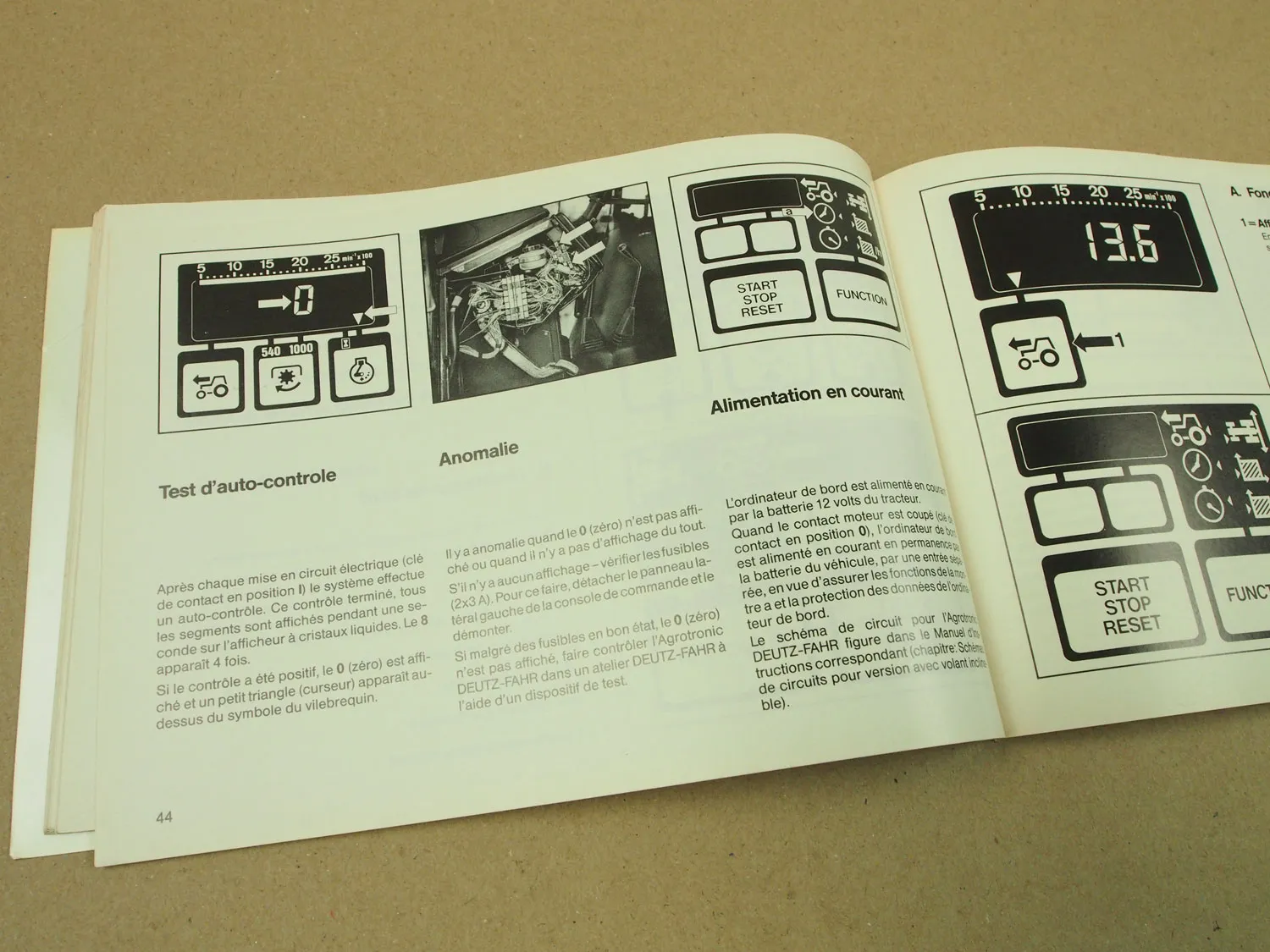 Deutz Fahr Agrotronic Bedienungsanleitung Betriebsanleitung Manual 8/1986