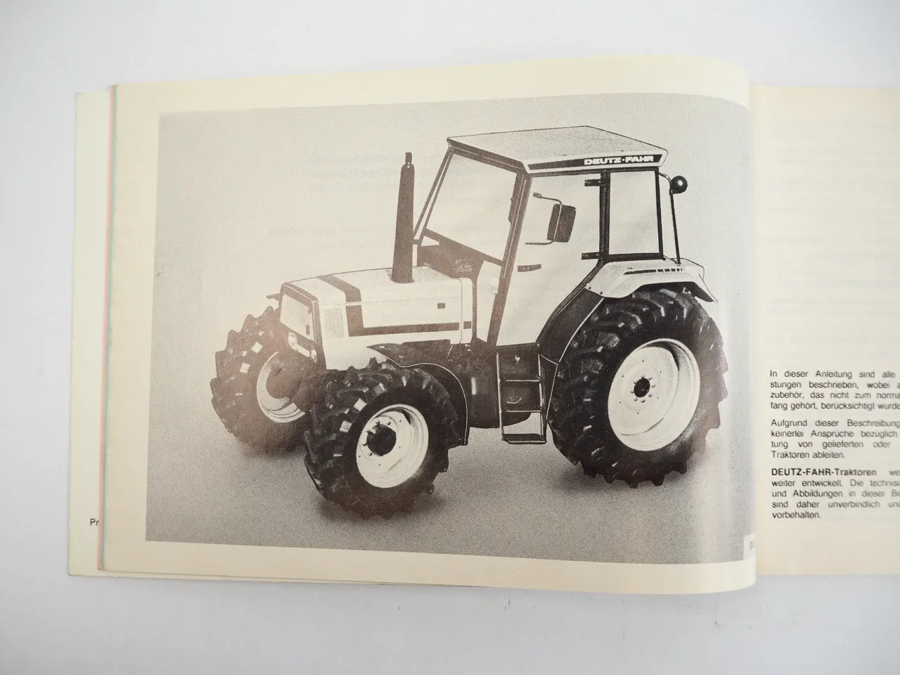 Deutz Fahr DX4.31 DX4.51 Bedienungsanleitung Betriebsanleitung 1989