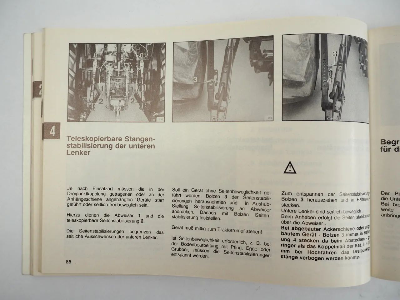 Deutz Fahr DX4.31 DX4.51 Bedienungsanleitung Betriebsanleitung 1989