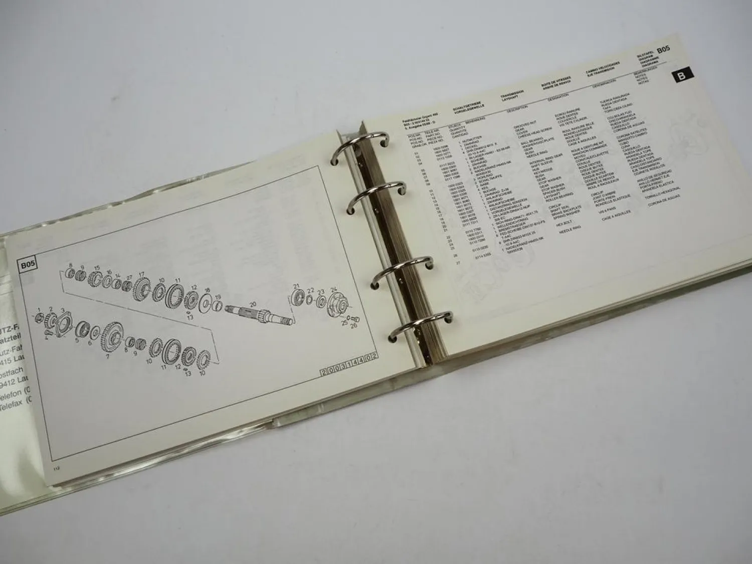 Deutz Fahr Gigant 400 Feldhäcksler Ersatzteilliste Spare Parts List 1998