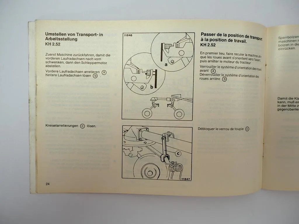 Deutz Fahr KH 2.52 DN Hydro Super Kreiselheuer Betriebsanleitung 1986