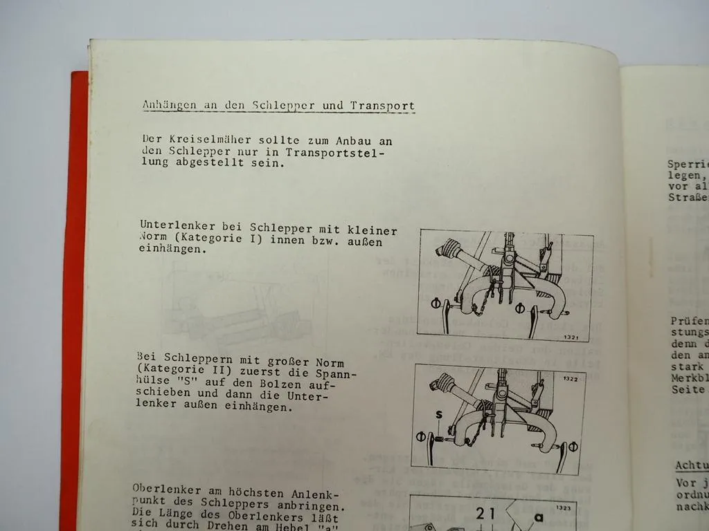 Deutz Fahr KM22CR KM24CR Kreiselmäher Betriebsanleitung Bedienung 1979