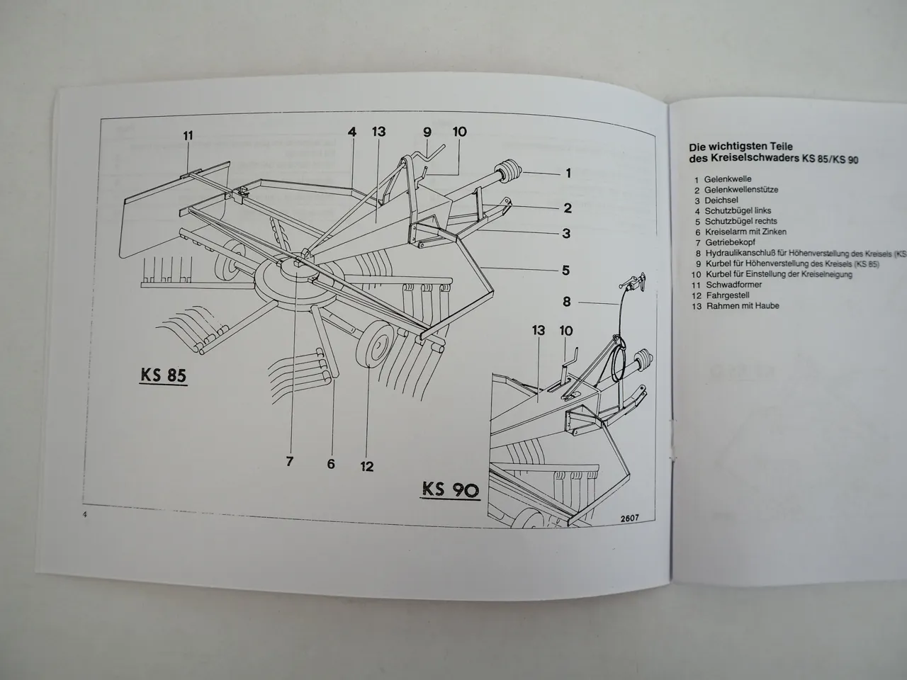 Deutz Fahr KS 85 / 90 D DN Betriebsanleitung Notice de Fonctionnement