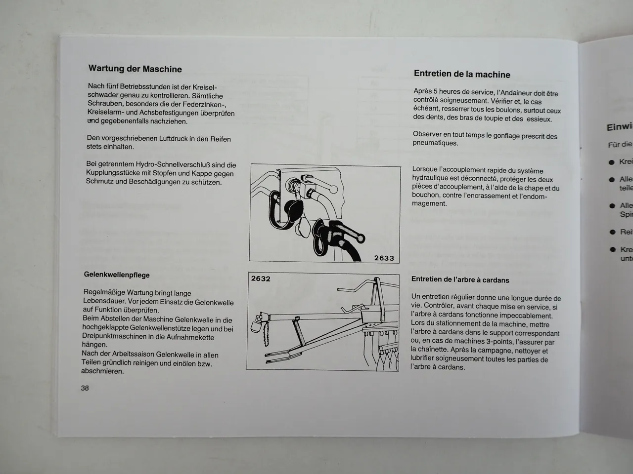 Deutz Fahr KS 85 / 90 D DN Betriebsanleitung Notice de Fonctionnement