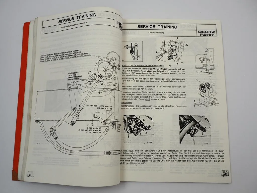 Deutz HD GP Pressen Ballenschleudern Schulung Service Training Werkstatthandbuch