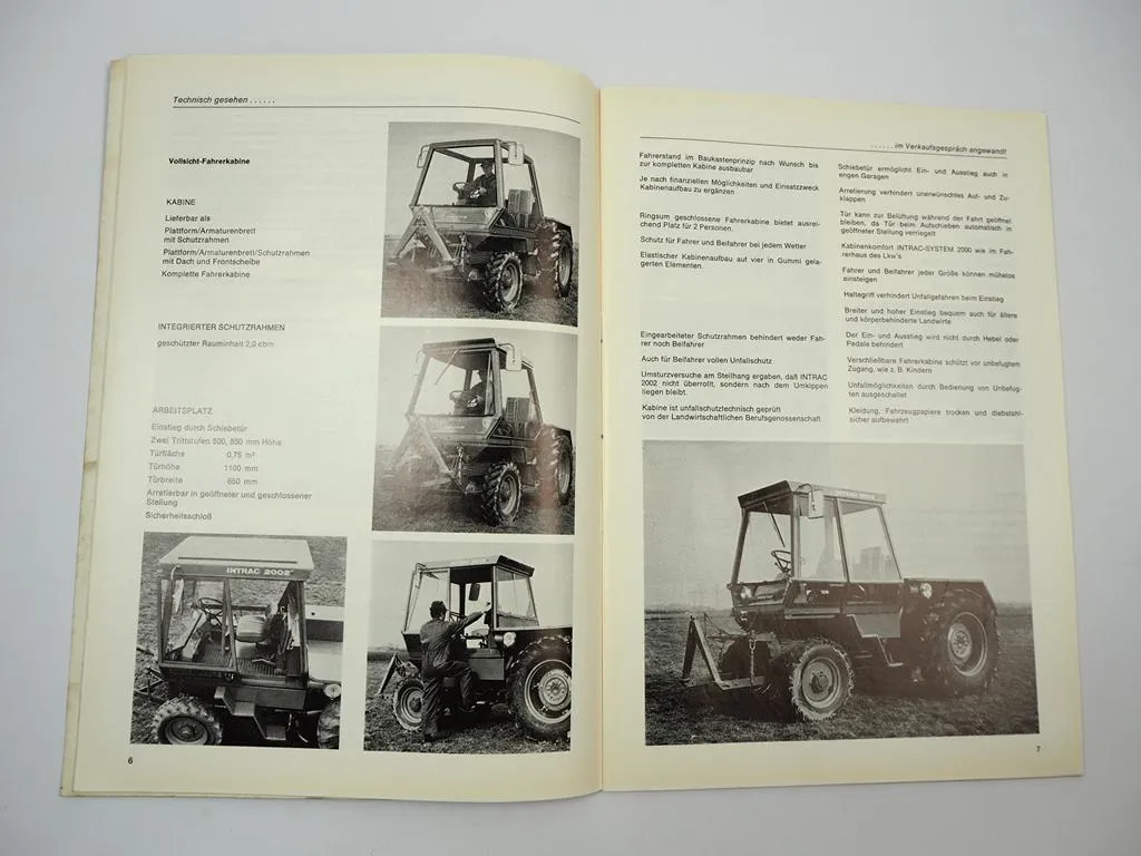 Deutz Intrac System 2000 2002 Technische Information Prospekt 1972