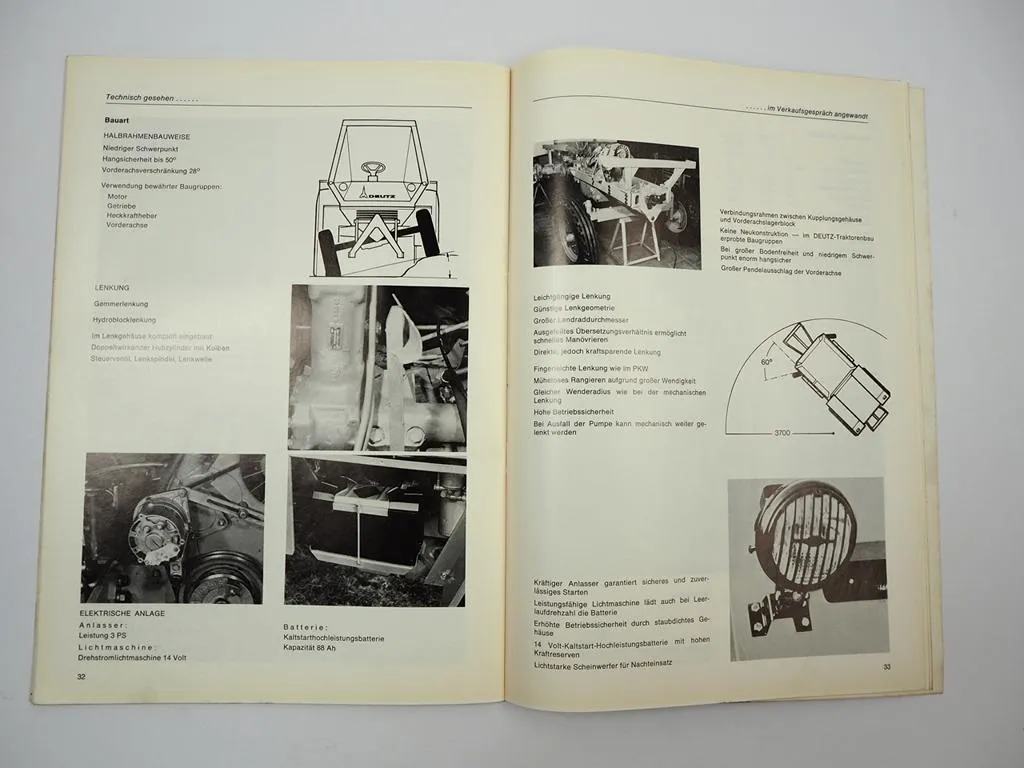 Deutz Intrac System 2000 2002 Technische Information Prospekt 1972