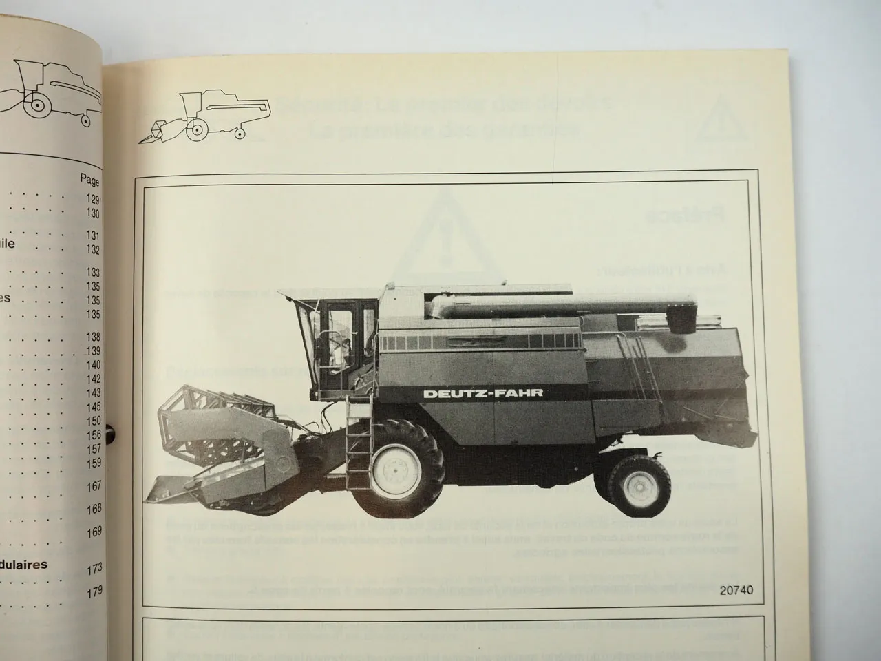 Deutz M 35.75 a 36.40H Moissonneuses Betriebsanleitung Notice de fonctionnement