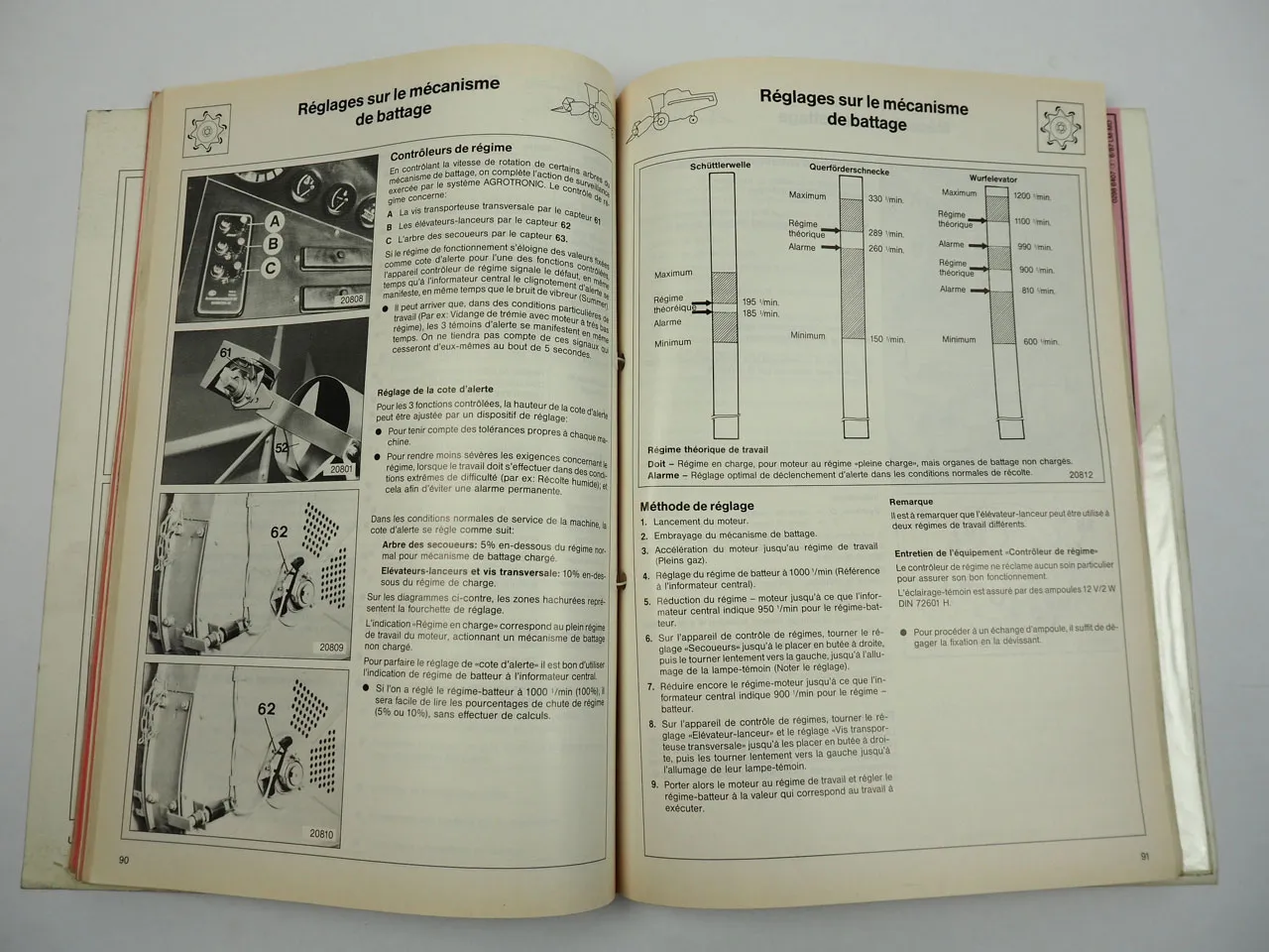 Deutz M 35.75 a 36.40H Moissonneuses Betriebsanleitung Notice de fonctionnement