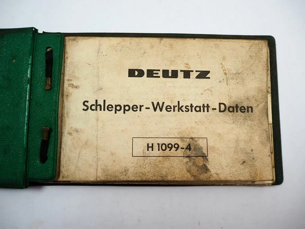 Deutz Schlepper Werkstatt Daten 1960 Taschenbuch 11 bis 65 PS