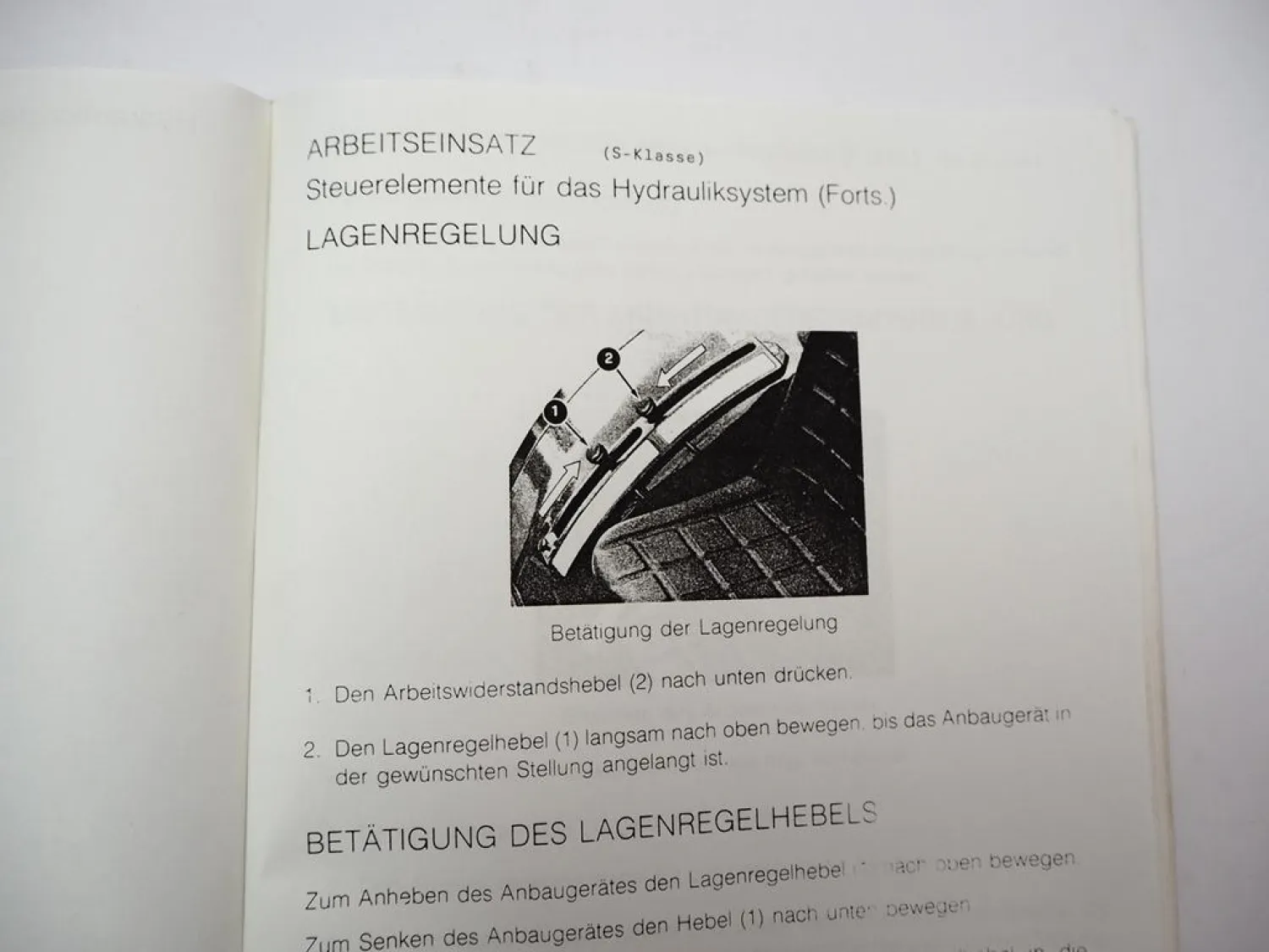 Dexheimer 360 380 S Si Integral Traktor Betriebsanleitung Bedienung 1997