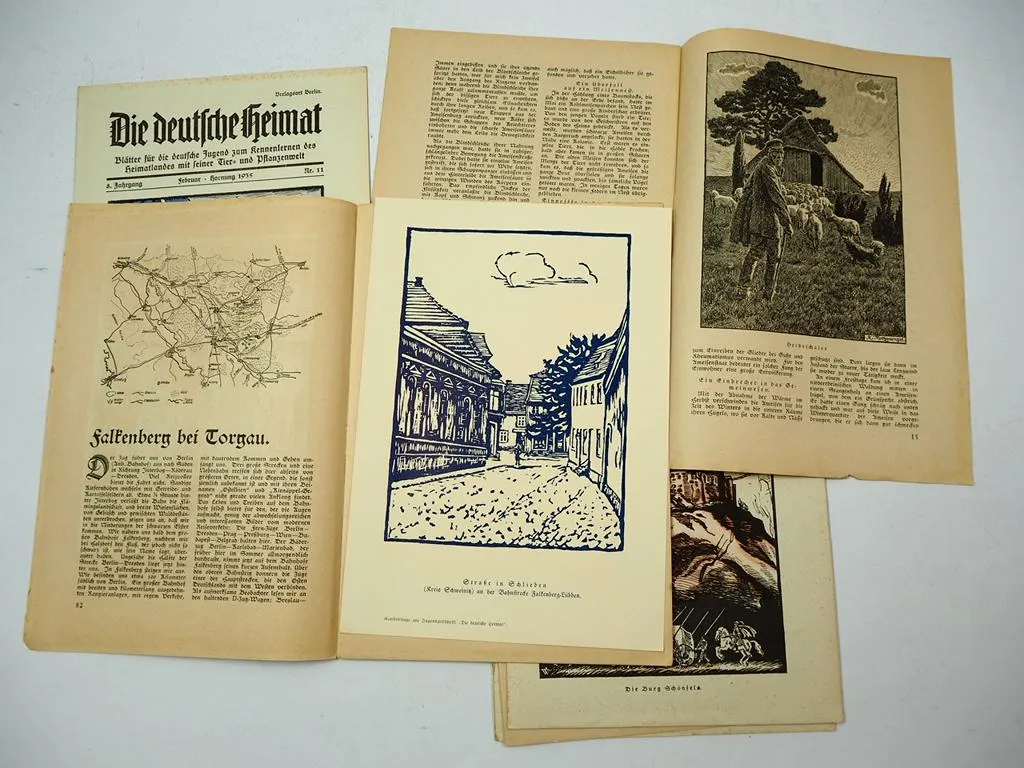 Die deutsche Heimat 6x Zeitschrift für die Jugend 1934/35