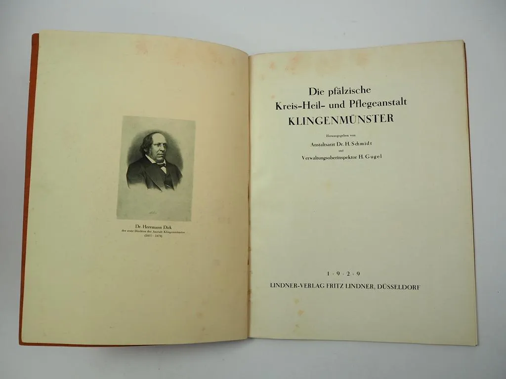 Die pfälzische Kreis Heil- und Pflegeanstalt Klingenmünster 1929 Pfalzklinikum