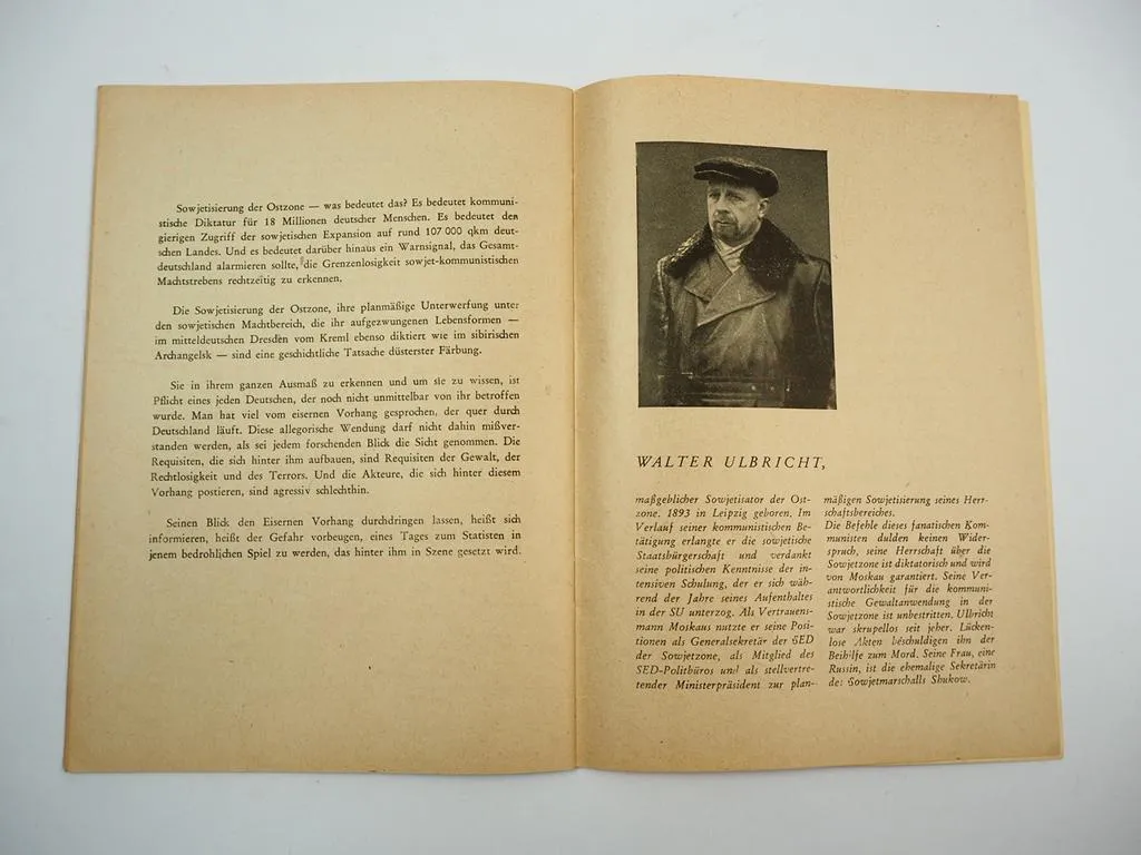 Die Sowjetisierung der deutschen Länder 1950 Broschüre