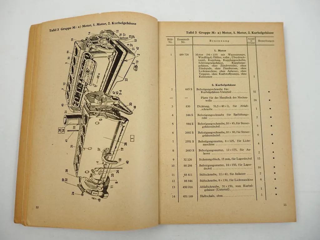 Dienstvorschrift D661/18 Ersatzteilliste Citroen Typ 45 LKW Wehrmacht 1944