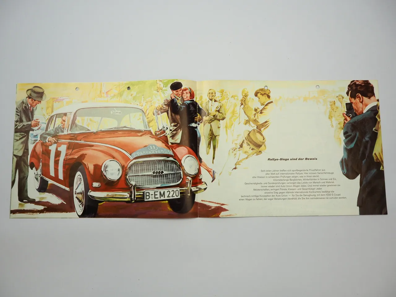 DKW Auto Union 1000 S Coupe 50 PS Prospekt 1950er Jahre