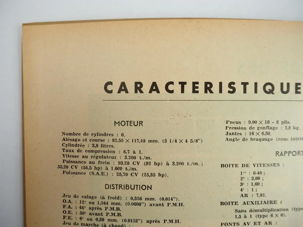 Dodge WC 4x4 6x6 Etude Technique et Pratique No. 9 Armee Francaise 1959