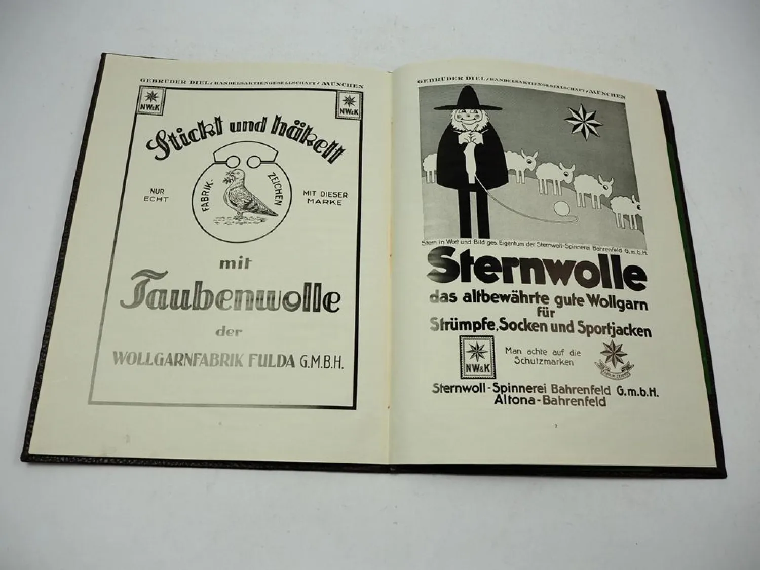 Dokumentenmappe Gebrüder Diel Handelsaktiengesellschaft München 1926