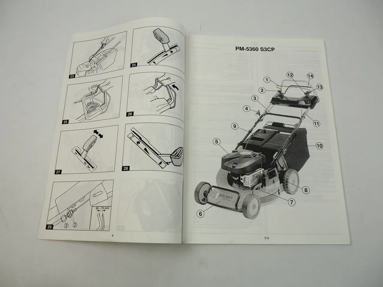 Dolmar PM-5360 S3CP Betriebsanleitung Instruction Manual 2001