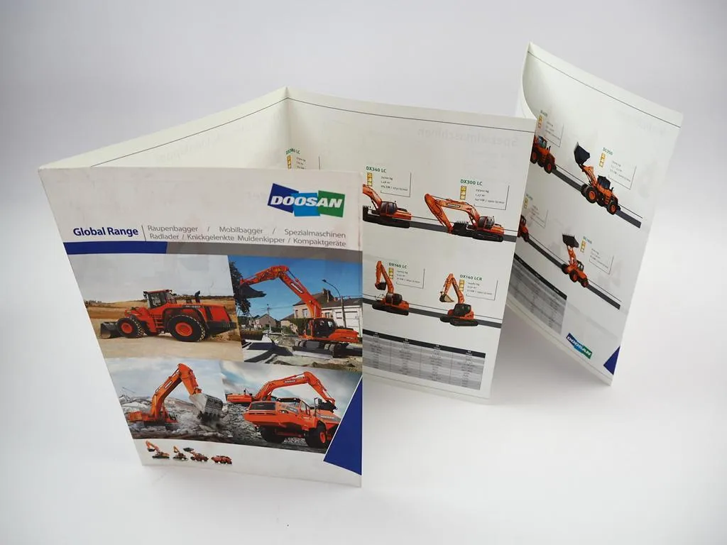 Doosan DX DL MT Raupenbagger Mobilbagger Radlader Mulderkipper Prospekt 2010