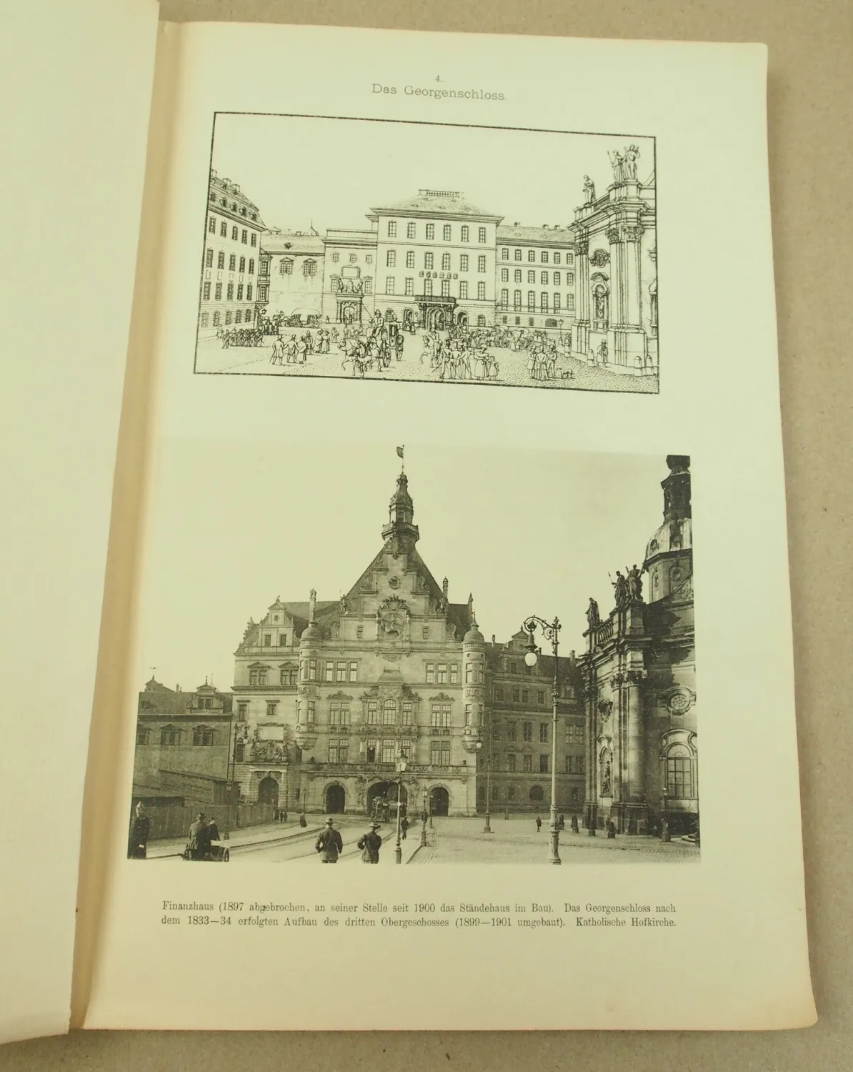 Dresden sonst und jetzt + Kunstblätter nach Originalradierungen von E. Wünsche