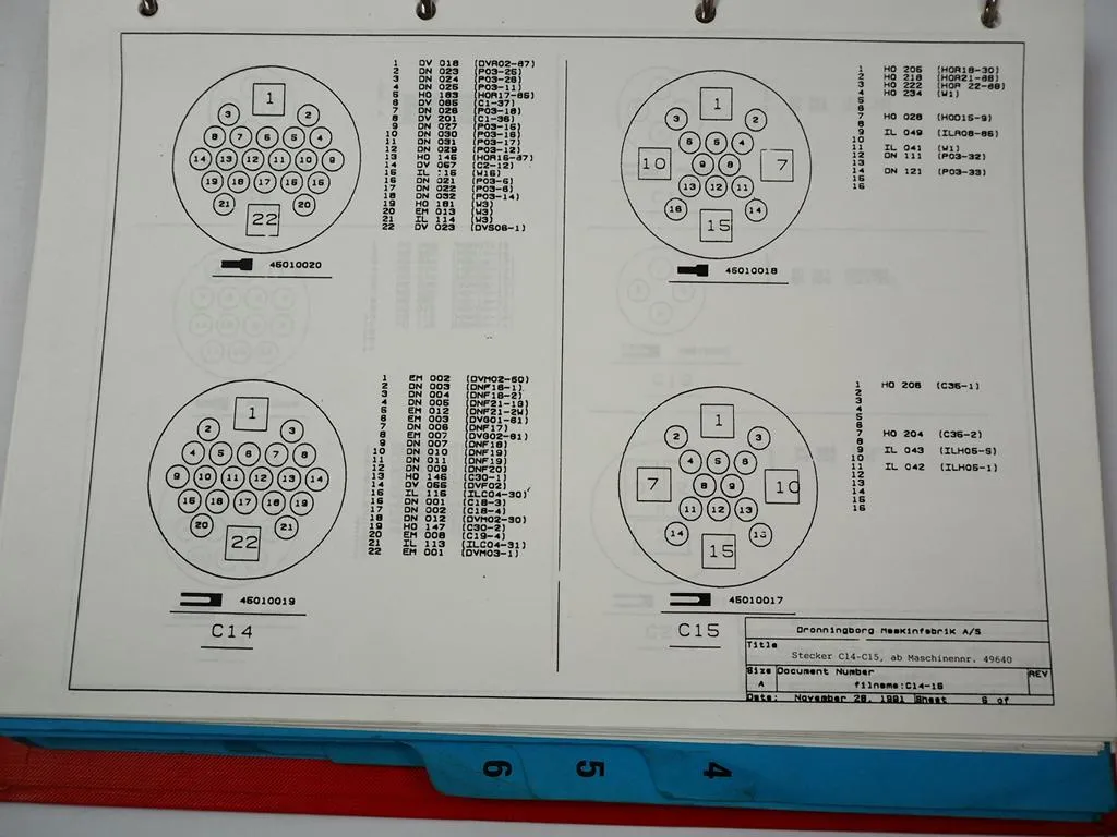 Dronningborg Massey Ferguson MF 30 32 34 36 38 40 Mähdrescher Elektrik Hydraulik