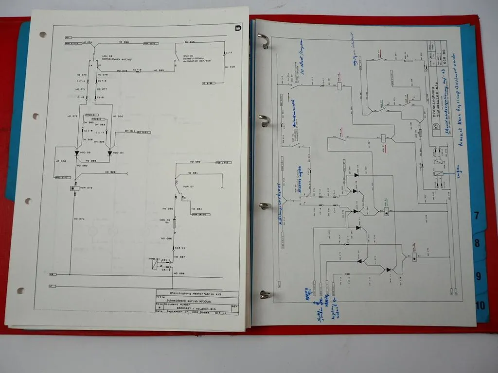 Dronningborg Massey Ferguson MF 30 32 34 36 38 40 Mähdrescher Elektrik Hydraulik